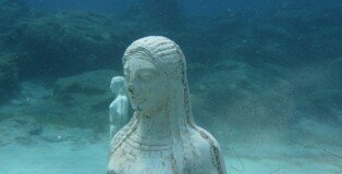 Green Bay, Protaras Cyprus, is an awesome dive site with year-round ideal conditions. There are a few sunken manmade statues ideal for underwater phtography.