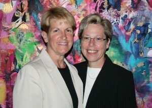 Military Partners & Families Coalition Co-founder Tracey Hepner (Left) with her wife Brig. Gen. Tammy Smith
